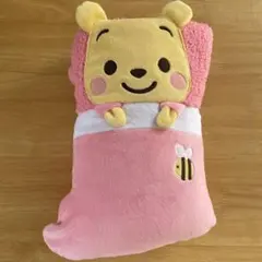 くまのプーさん ポケット付きフリースブランケット