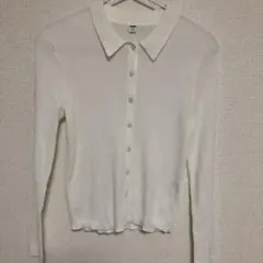 UNIQLO リブポロカーディガン M