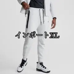 NIKE ナイキ テックフリース ジョガーパンツ 海外XL 白っぽいグレー
