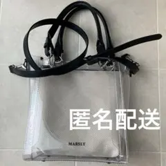 美品】MARSLY 推し活 痛バ 痛バッグ クリアバッグ トート ブラック