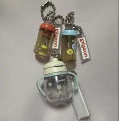 ピジョン　ミニチャーム　母乳実感哺乳瓶　ガチャ