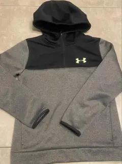 UNDER ARMOUR フード付きパーカー YLG グレー/ブラック