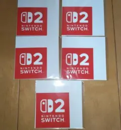 【 新品未開封シール】Nintendo Switch 2 ロゴステッカー5セット