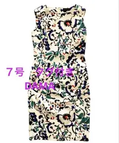 DAMA 新品タグ付き　花柄ノースリーブワンピース