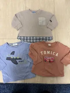 子供用Tシャツ3枚セット（トミカ・飛行機）