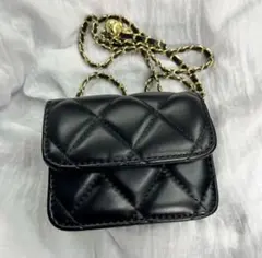 今だけお値下❗️キルティング　ミニショルダーバッグ 黒
