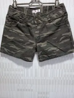 COLZA コルザ 迷彩柄 デニム ショートパンツ カモフラ Y2K