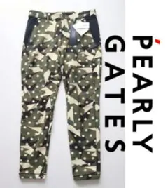 新品【パーリーゲイツ】秋冬裏フリース カモドット柄 ロングパンツ 4(M)