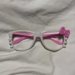 ハローキティ風眼鏡 伊達メガネ
