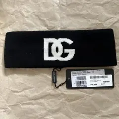Dolce & Gabbana ブラック ヘアバンド ロゴ