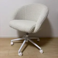 【極美品】ニトリ　オフィスチェア　OC106 WH ホワイトのサムネイル