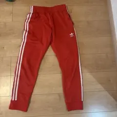 adidas トレフォイル ジョガーパンツ レッド　xs