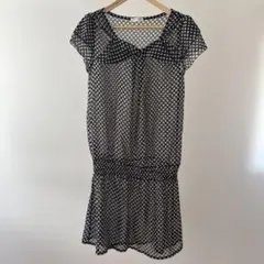 a.v.v standard ドット柄 シアー チュニック 半袖のサムネイル