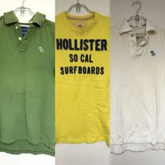 ゴルフウェアなどに　アバクロ&ホリスターポロシャツとTシャツのセット　メンズ