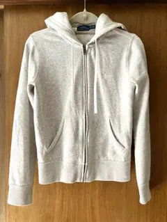 【値下げ！】Polo ラルフローレン グレー フルジップパーカー裏起毛XS
