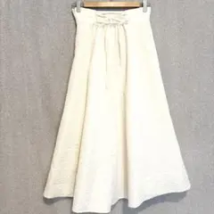 美品✦WILLSELECTION レースアップリボンスカート F アイボリーのサムネイル