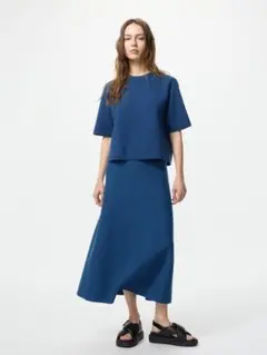 UNIQLO ユニクロ ウォッシャブルミラノリブセーター半袖