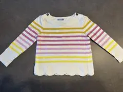 【美品】jacadi 長袖カットソー 3A ストライプ