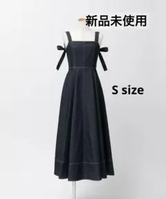 elu Gabe dress denim ribbon - メルカリ