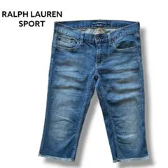 RALPH LAUREN SPORT ヴィンテージ加工 デニムカプリパンツ 27のサムネイル