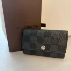 ルイヴィトン　ダミエ　キーケース ミュルティクレ6 メンズ　黒　モノグラム
