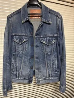 BLUE BLUE デニムジャケット　Gジャン　ボタン刻印　XL 70s 71205 4th デニムジャケット / Gジャン(ビッグサイズ