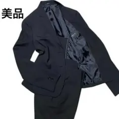 コムサイズム スーツ セットアップ M 黒 就活 通勤　美品