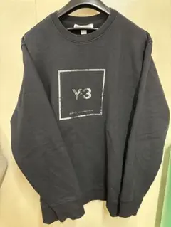 【激レア】Y-3ワイスリー☆ボックスロゴ スウェットシャツ希少XLブラックのサムネイル