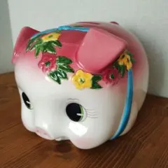 か094】ティファニー TIFFANY 貯金箱 豚 ピギーバンク ドット - メルカリ