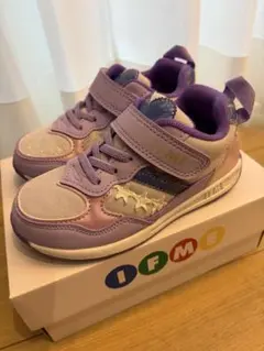 IFME イフミー 17cm スニーカー 女の子 パープル ラメ 新品
