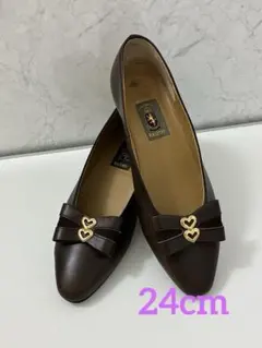 ラスピーニ RASPINI ♡ パンプス ブラウン 24cmのサムネイル