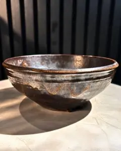 萩焼 山根清玩 割高台 植木鉢 鉢 金彩釉 高台 作家 - メルカリ