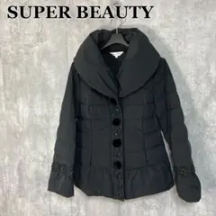 Super Beauty ダウンジャケット 黒42 L Super Beauty ダウンコート・42□スーパービューティー/ダウン