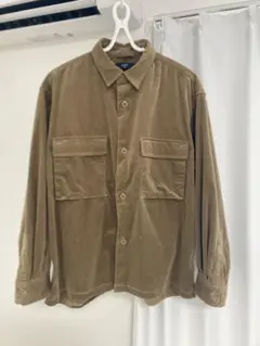 【美品】SHIPS コーデュロイシャツ　ブラウン