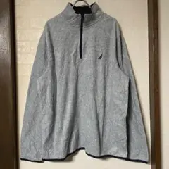 nautica ノーティカ フリースハーフジップ グレー Lサイズ