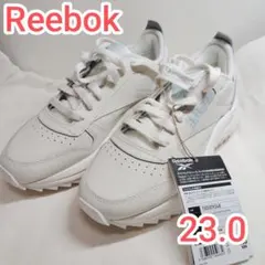 値下！新品タグ付リーボック クラシックレザー SP エクストラ23cm厚底 白のサムネイル