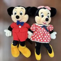 【1980年代購入】ディズニーランド　ぬいぐるみ　ミッキーマウス　ミニーマウス