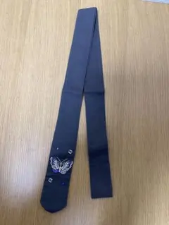 SILAS ネクタイ　グレー色　蝶柄