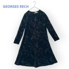 ＊ジョルジュレッシュ＊Sサイズ ワンピース 花柄 長袖 シアー 日本製
