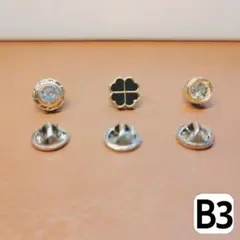ピンバッジ ピンズ ブローチ フラワー ゴールド 3個セット B3