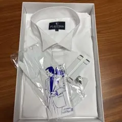 タキシード用PLASTRON メンズフォーマルシャツ 4L ホワイト
