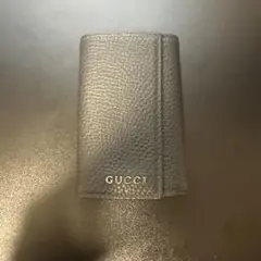 美品　GUCCI キーケース　6連　ブラック　現行 771156・0416 ロゴ