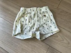海外子ども服　韓国子ども服　花柄パンツ 90cm クリーム色
