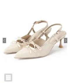 ダブルリボンストラップパンプス［gd1642］