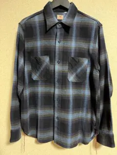 Sugar Cane TWILL CHECK WORK SHIRT