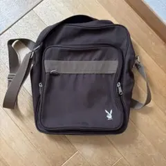 PLAYBOY ショルダーバッグ ブラウン JK