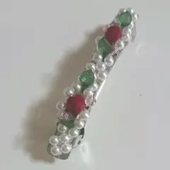 バールのお花バレッタ(送料込)