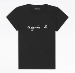 agnes b. ロゴTシャツ ブラック 3サイズ