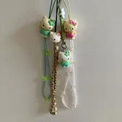 ハローキティ ストラップ 4個セット