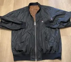 Champion 裏豹柄ナイロンジャケット